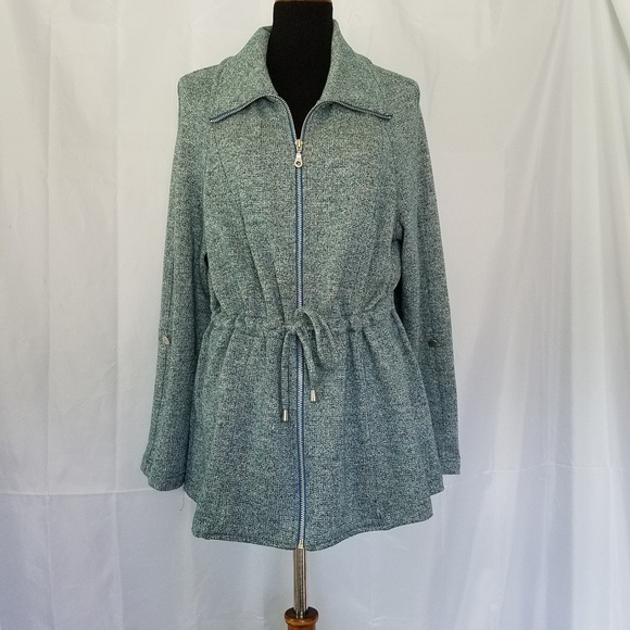 Christopher & Banks Jackets & Blazers - Christopher& Banks Sparkle Blue Silver Jacket …
